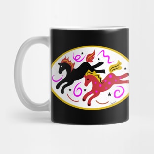 Happy Galloping Ponies Mug